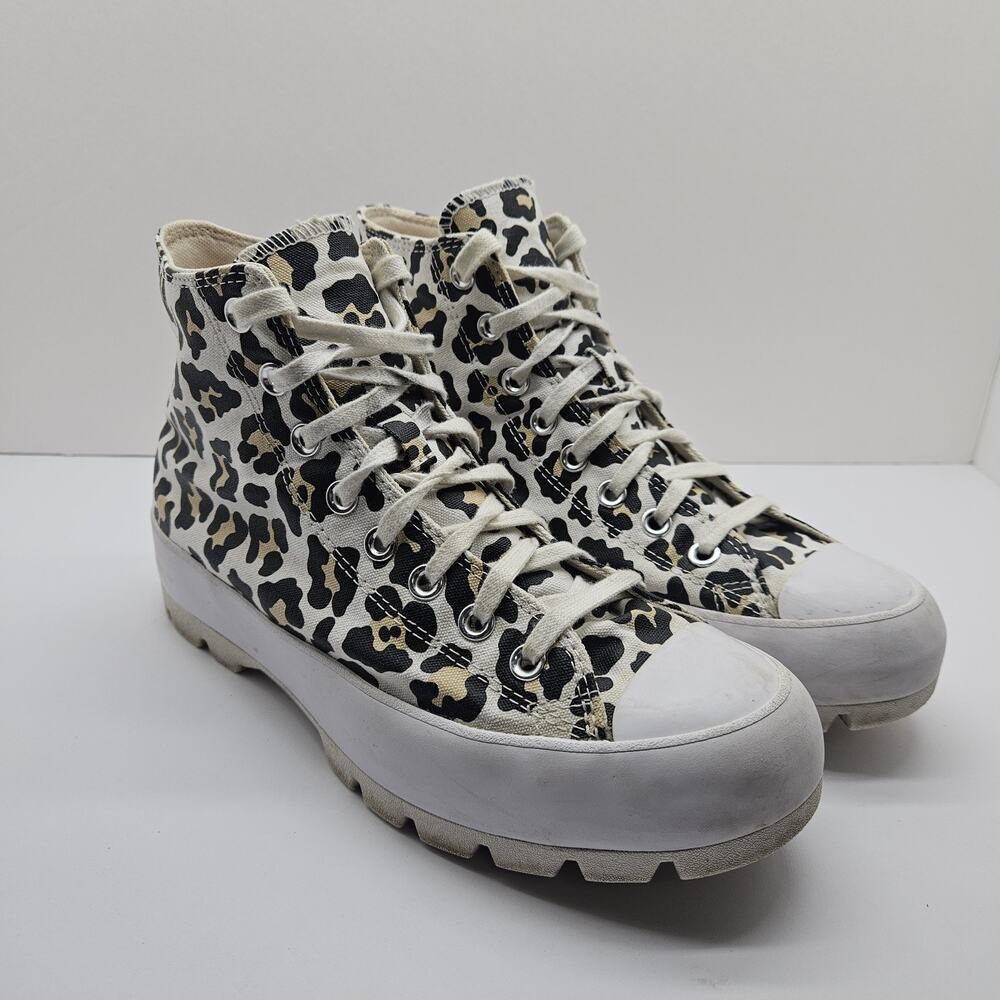 Converse Chuck Taylor All Star Shoes Womens Size 10 Leopard Lugged 571250C - Picture 3 of 8